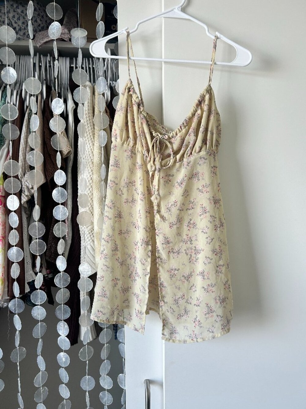 flowy baby yellow floral top